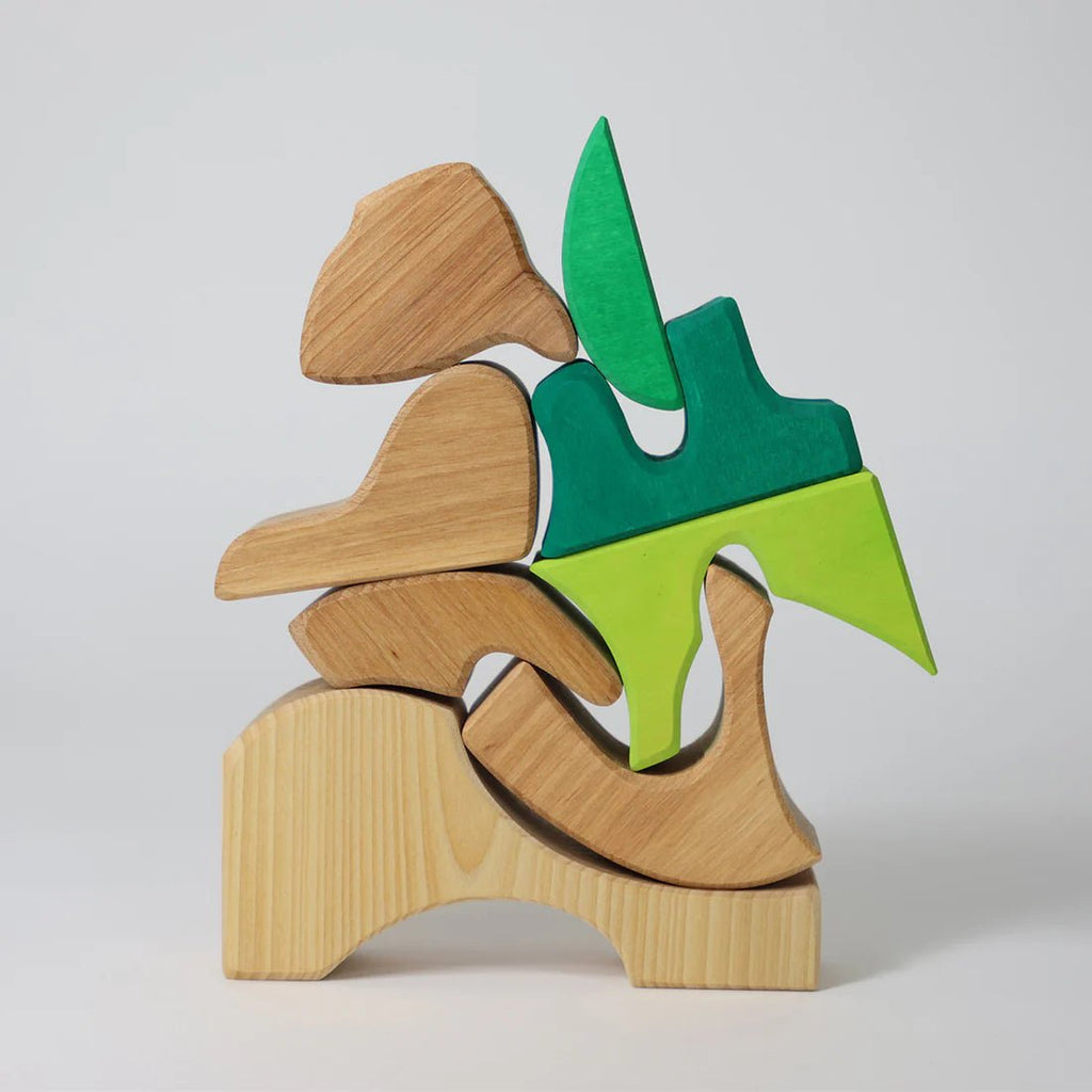 Grimm´s Bauspiel Grün - Holzspielzeug - Little Baby Pocket