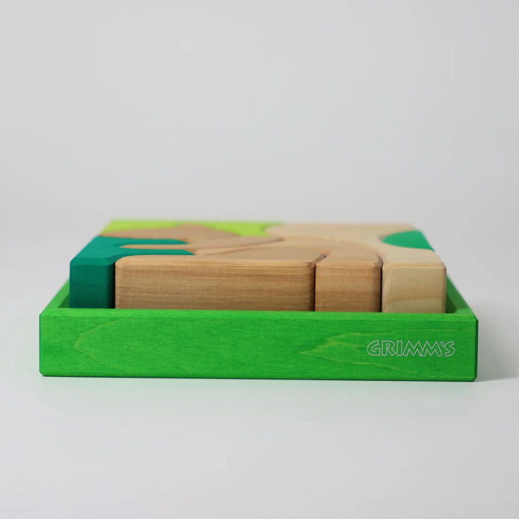 Grimm´s Bauspiel Grün - Holzspielzeug - Little Baby Pocket