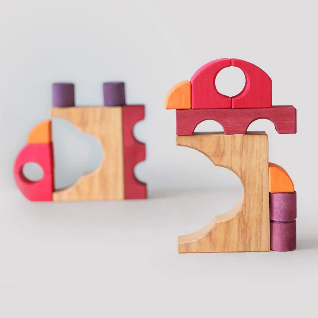 Grimm´s Bauspiel Rot - Holzspielzeug - Little Baby Pocket