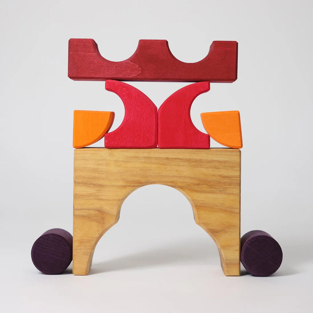 Grimm´s Bauspiel Rot - Holzspielzeug - Little Baby Pocket