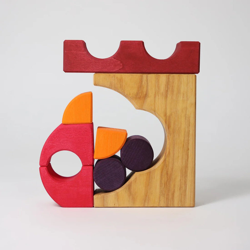 Grimm´s Bauspiel Rot - Holzspielzeug - Little Baby Pocket