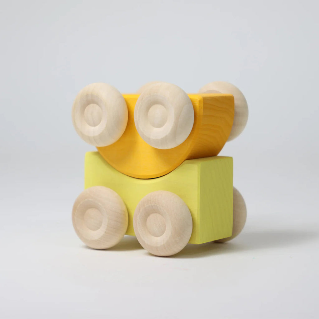 Grimm’s Stapelautos Holz – Rollende Bau - und Stapelspielzeuge - Little Baby Pocket
