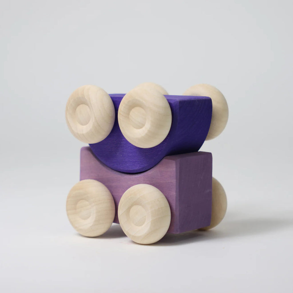 Grimm’s Stapelautos Holz – Rollende Bau - und Stapelspielzeuge - Little Baby Pocket
