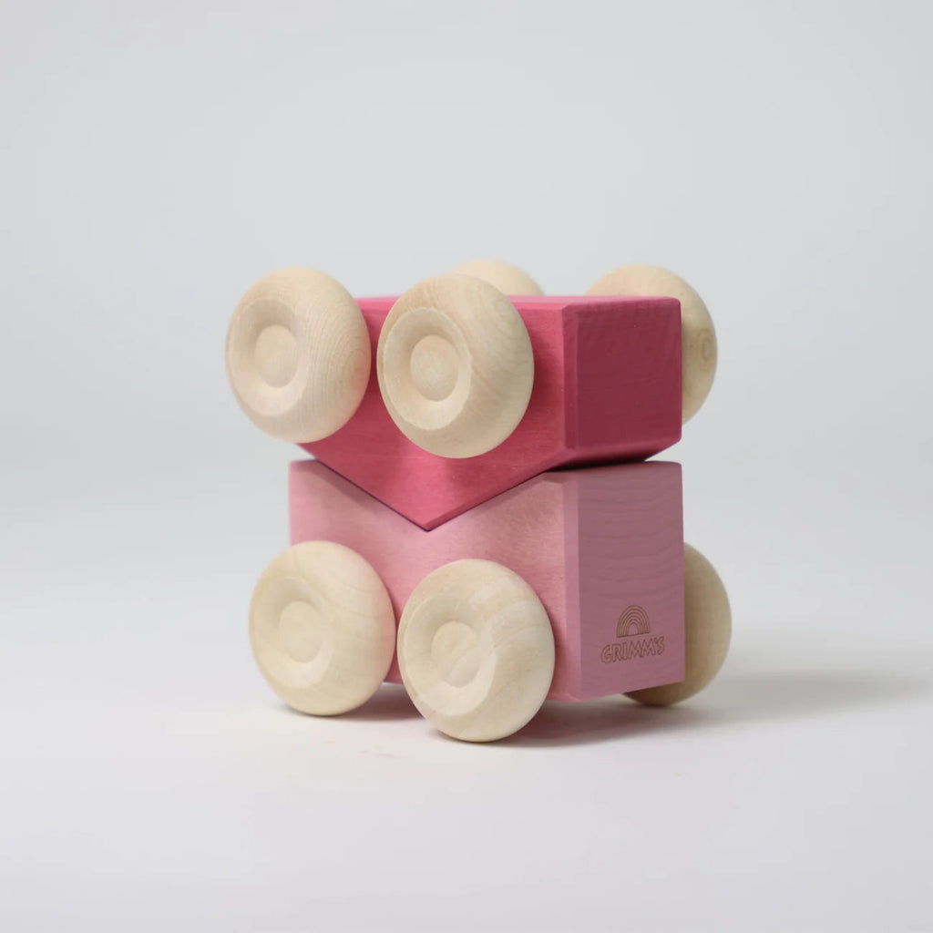 Grimm’s Stapelautos Holz – Rollende Bau - und Stapelspielzeuge - Little Baby Pocket
