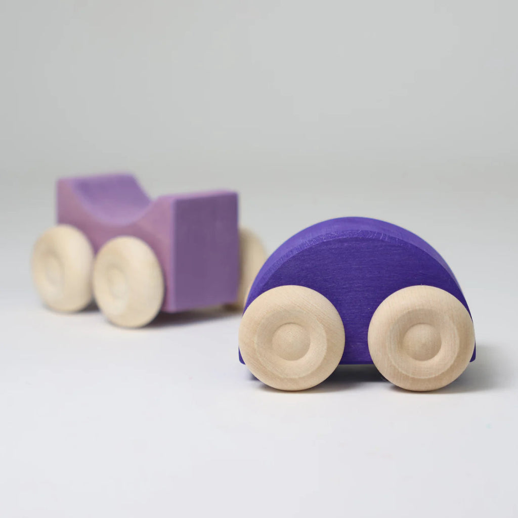 Grimm’s Stapelautos Holz – Rollende Bau - und Stapelspielzeuge - Little Baby Pocket