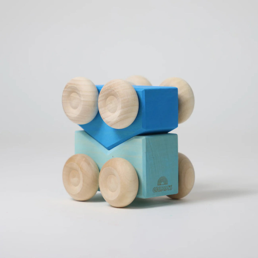 Grimm’s Stapelautos Holz – Rollende Bau - und Stapelspielzeuge - Little Baby Pocket