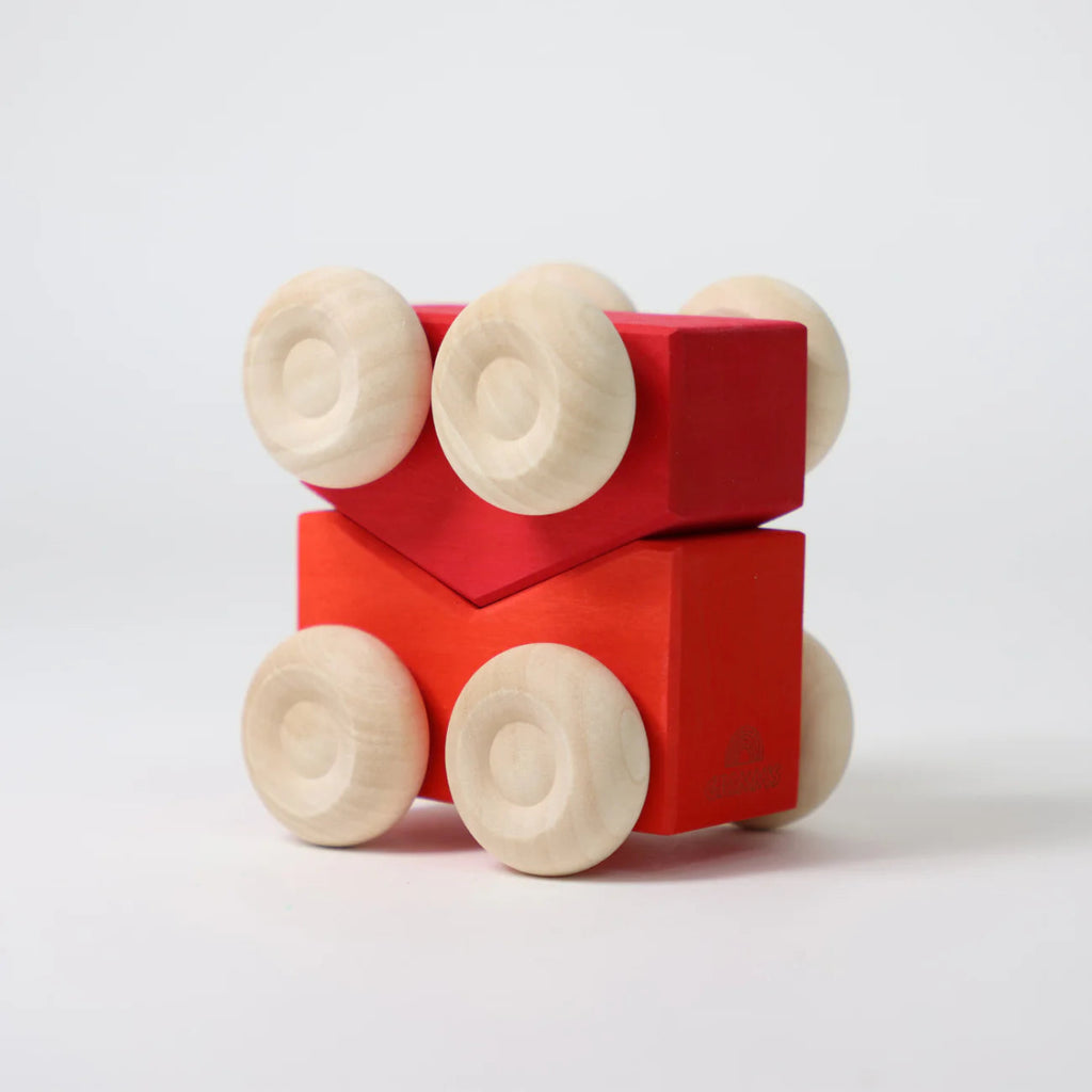 Grimm’s Stapelautos Holz – Rollende Bau - und Stapelspielzeuge - Little Baby Pocket