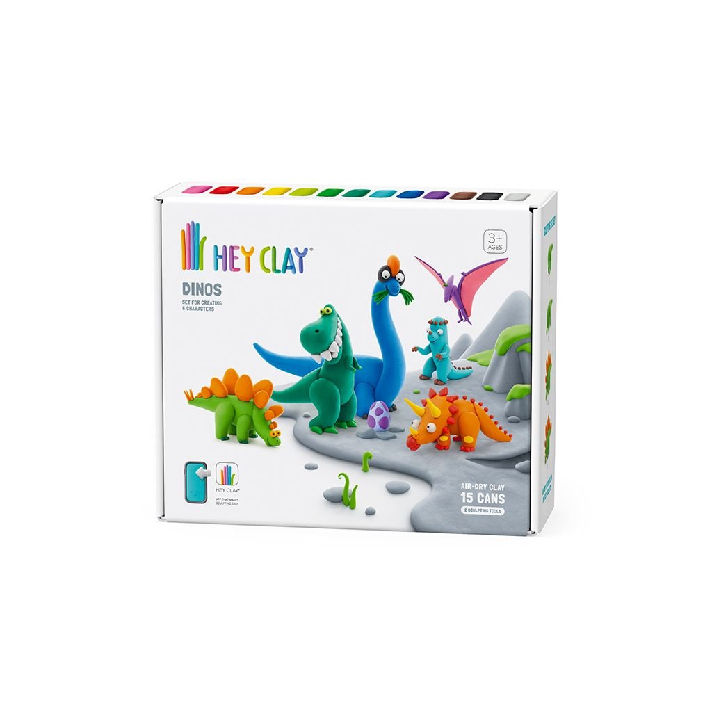 Hey Clay Knetmasse Dinosaurier Set - Little Baby Pocket