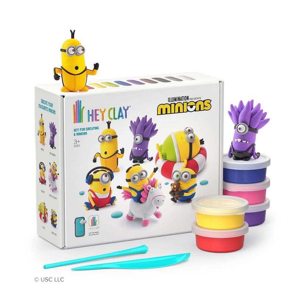 Hey Clay Knetmasse Minions Set - Little Baby Pocket