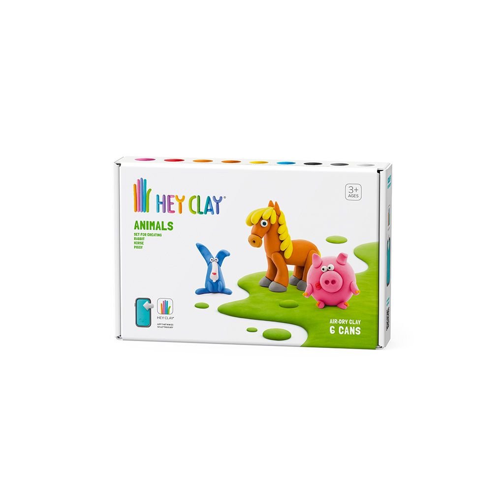 Hey Clay - Hey Clay Knetmasse Tiere Set