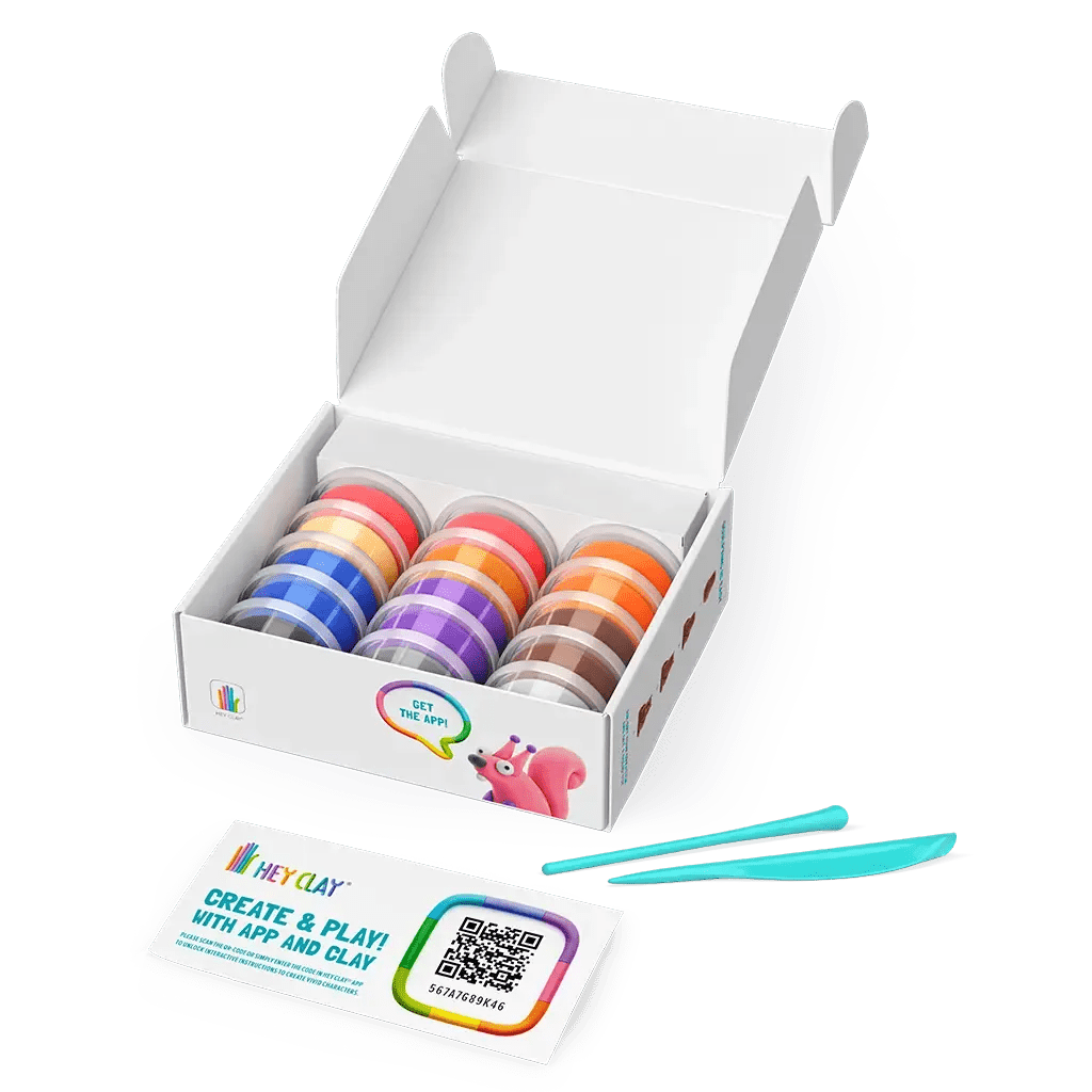 knete aufbewahrung Hey Clay Knetmasse Waldtiere Set – Knete für Kinder, Modellierset – Little Baby Pocket