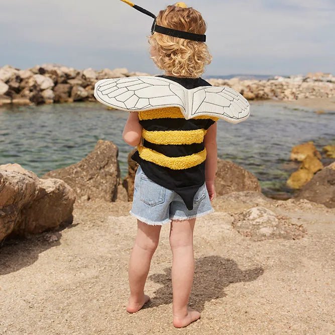 Hummelkostüm für Kinder – Weiches Verkleidungsset mit Flügel & Fühler - Little Baby Pocket
