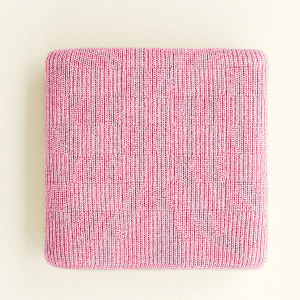hvid-Hvid Babydecke Ivy aus Wolle für Babys