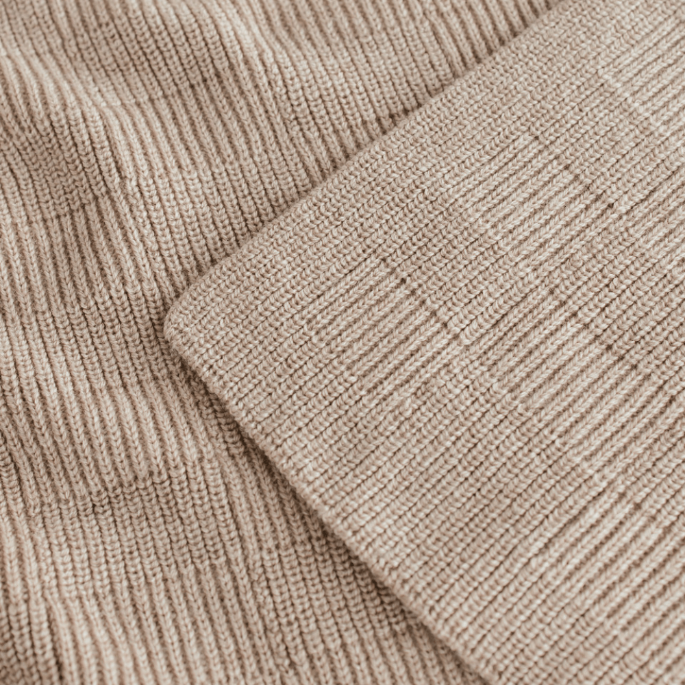 hvid-Hvid Babydecke Ivy aus Wolle für Babys