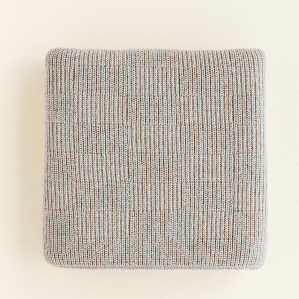 hvid-Hvid Babydecke Ivy aus Wolle für Babys