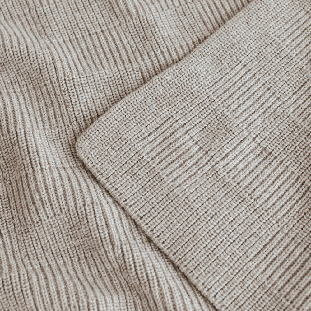 hvid-Hvid Babydecke Ivy aus Wolle für Babys