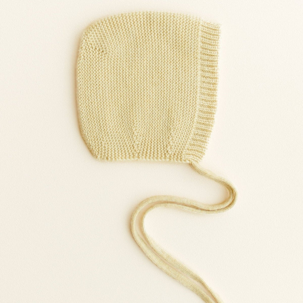 Hvid BONNET Dolly Babymütze aus Wolle - Little Baby Pocket