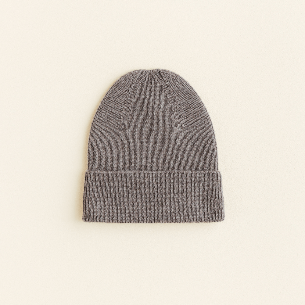 hvid-Hvid Merino Newborn Beanie Fonzie