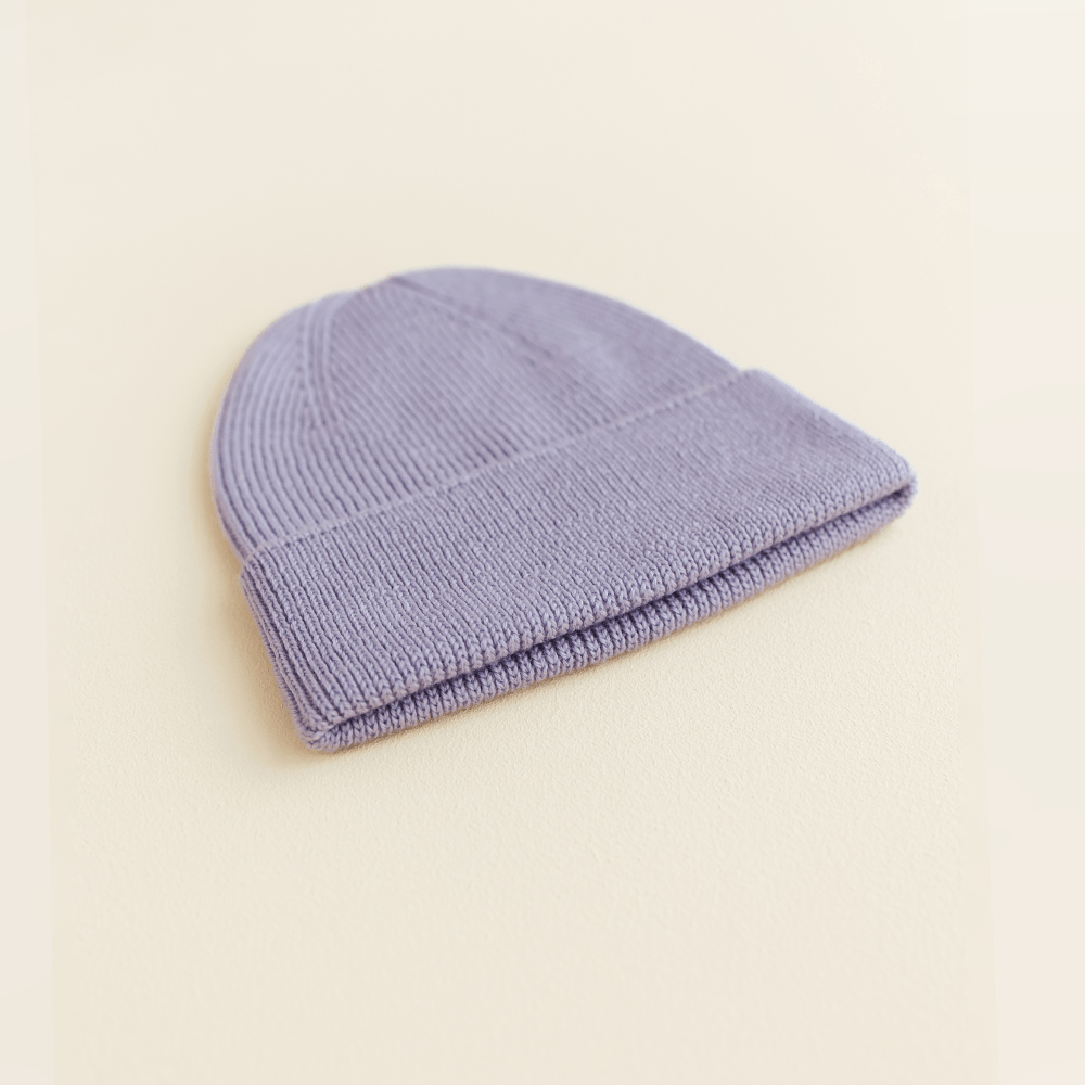 hvid-Hvid Merino Newborn Beanie Fonzie