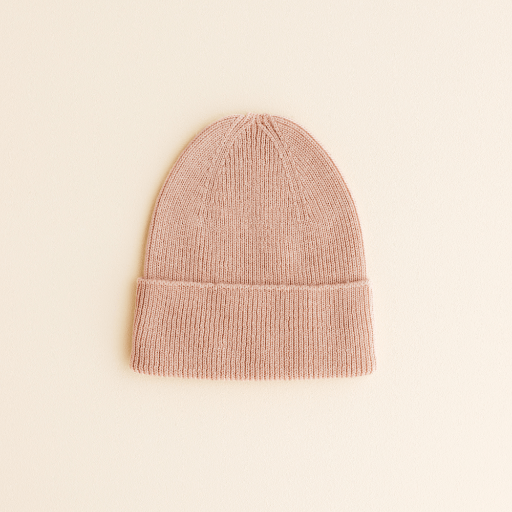 hvid-Hvid Merino Newborn Beanie Fonzie
