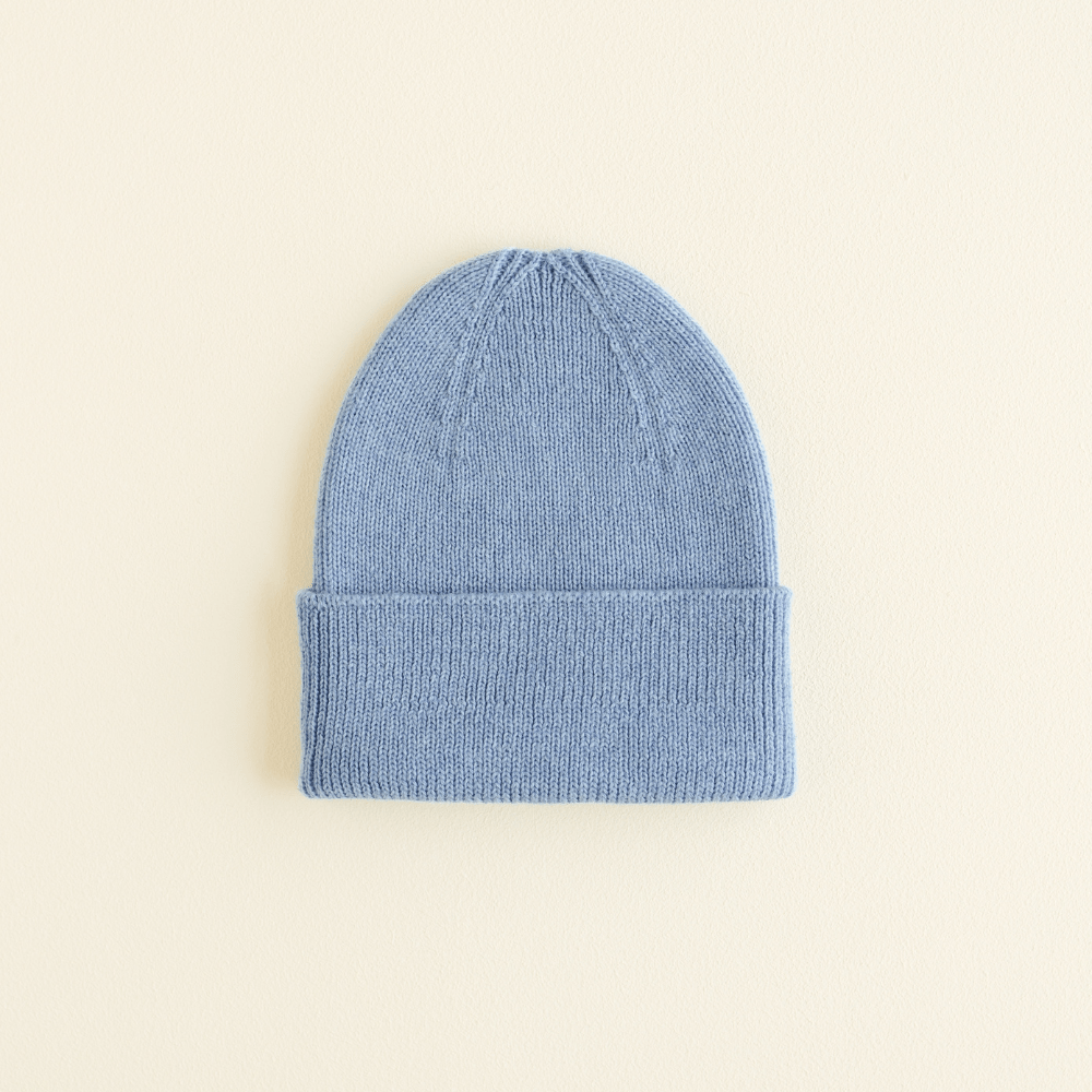 hvid-Hvid Merino Newborn Beanie Fonzie