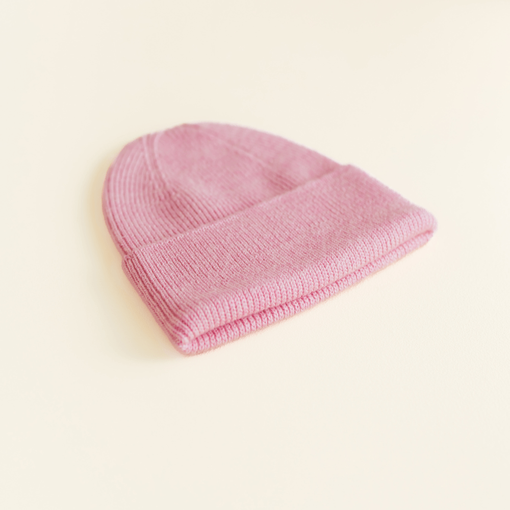 hvid-Hvid Merino Newborn Beanie Fonzie