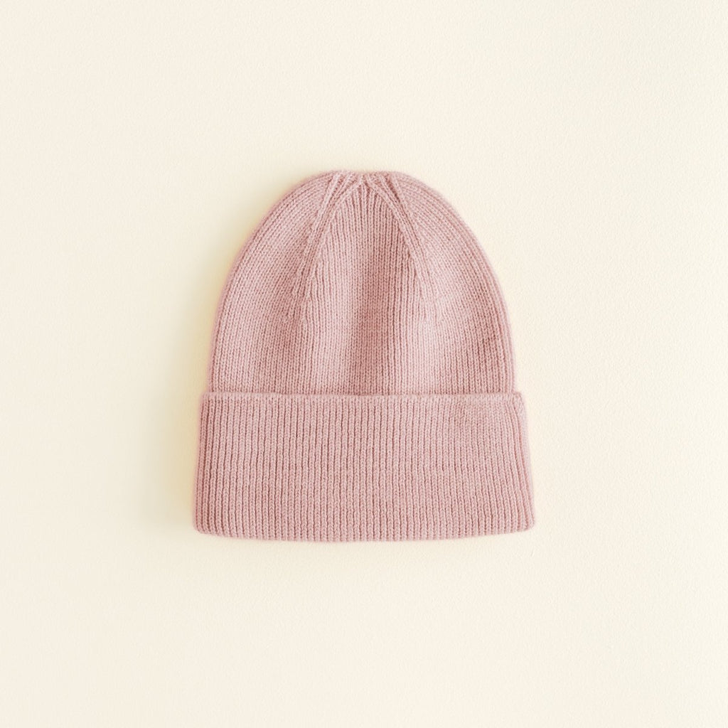 Hvid Merino Newborn Beanie Fonzie - Little Baby Pocket