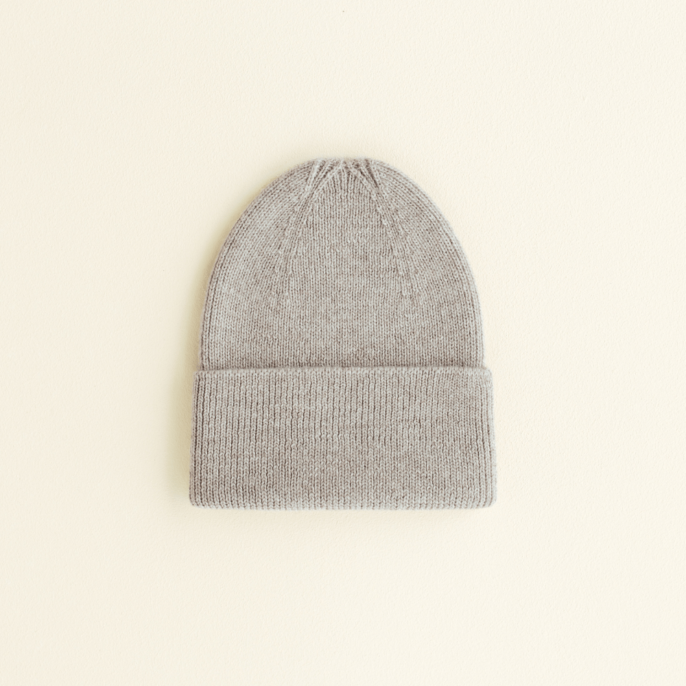 hvid-Hvid Merino Newborn Beanie Fonzie