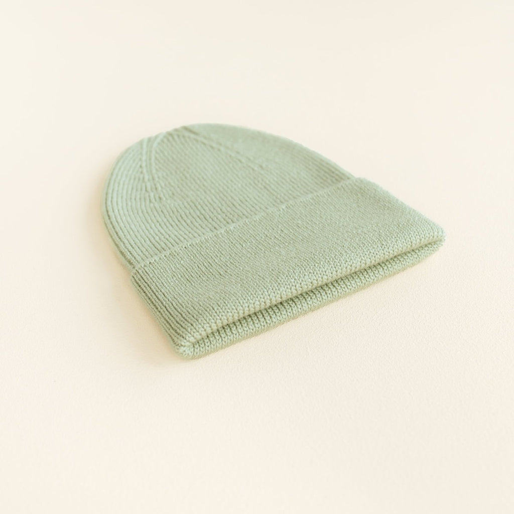 Hvid Merino Newborn Beanie Fonzie - Little Baby Pocket