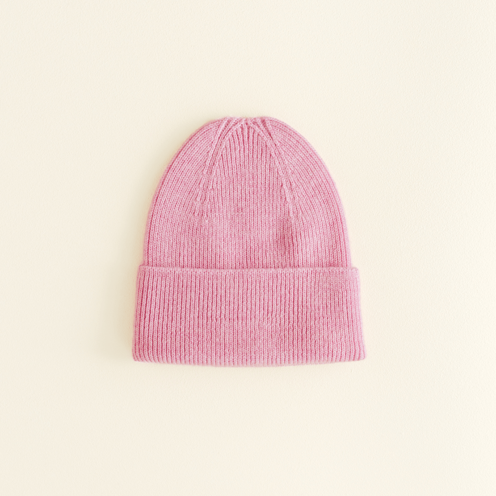 hvid-Hvid Merino Newborn Beanie Fonzie