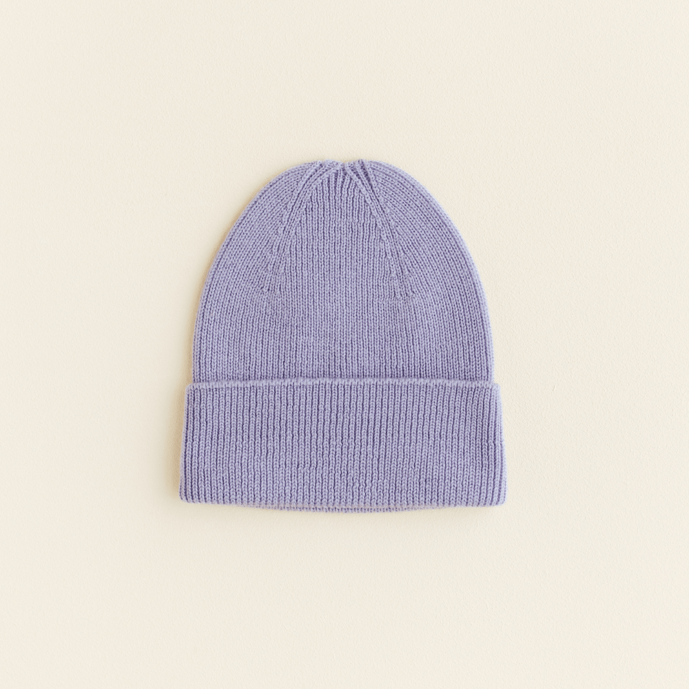 hvid-Hvid Merino Newborn Beanie Fonzie