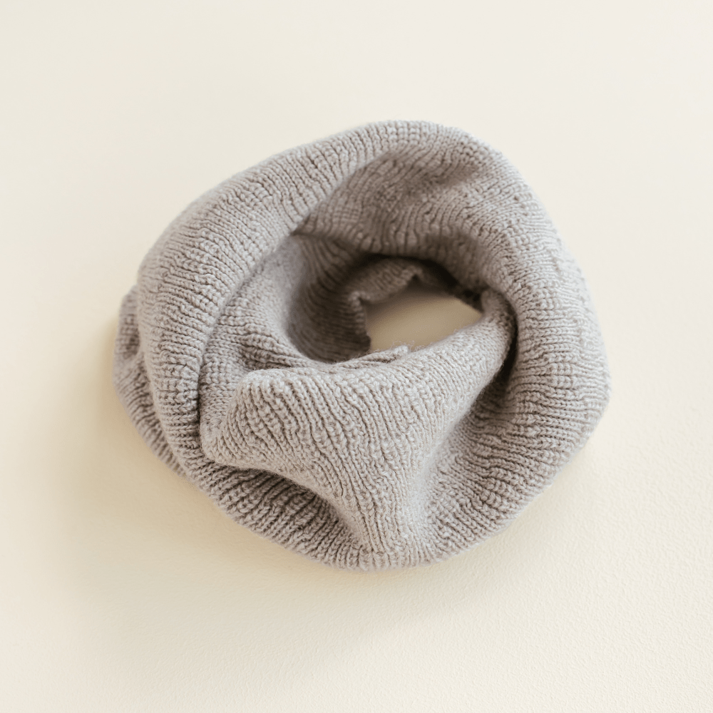 Hvid Rundhalsschal Tube Gigi 100% Merinowolle - Little Baby Pocket