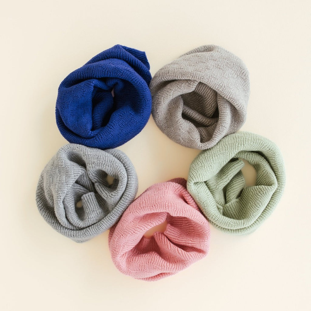 Hvid Rundhalsschal Tube Gigi 100% Merinowolle - Little Baby Pocket