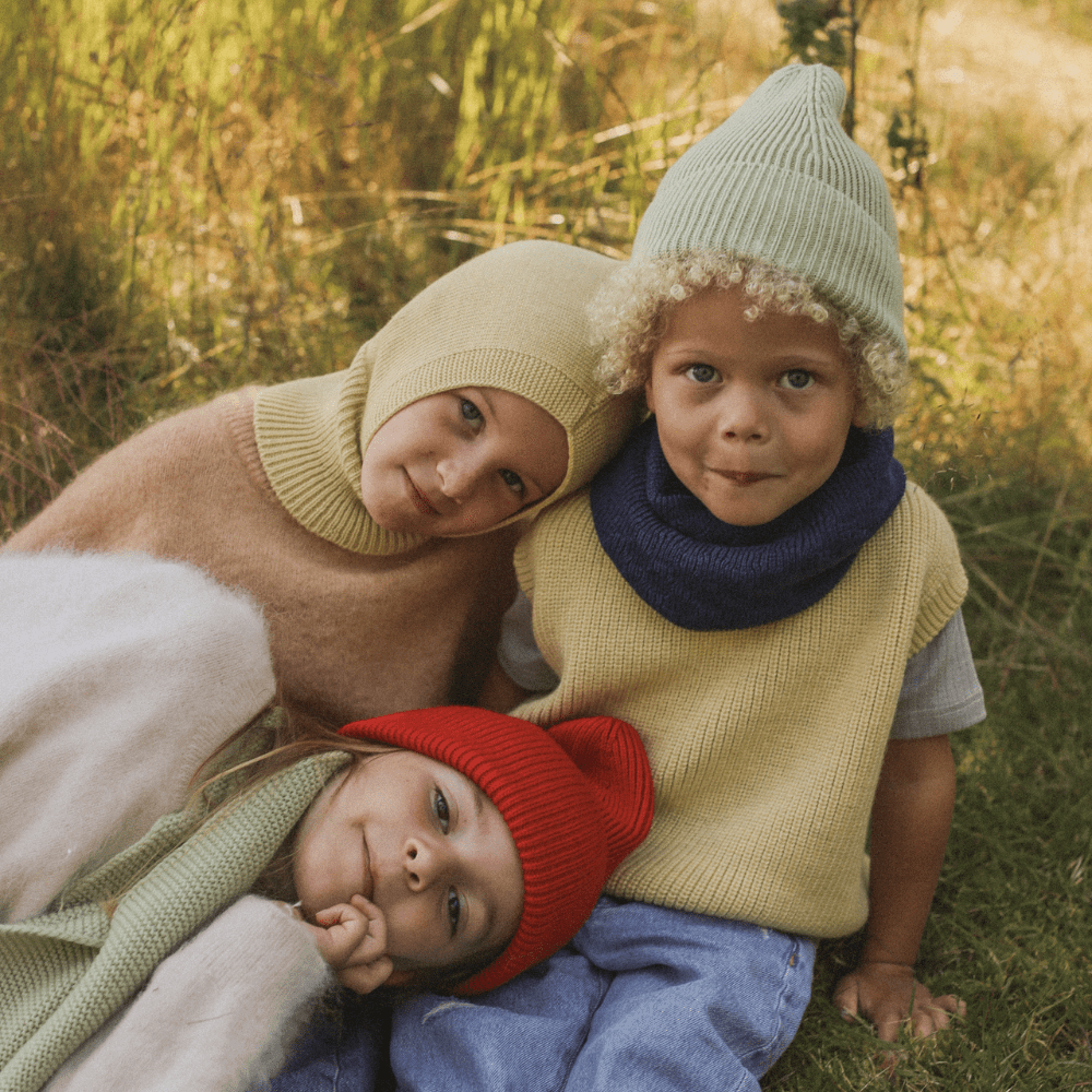 Hvid Rundhalsschal Tube Gigi 100% Merinowolle - Little Baby Pocket