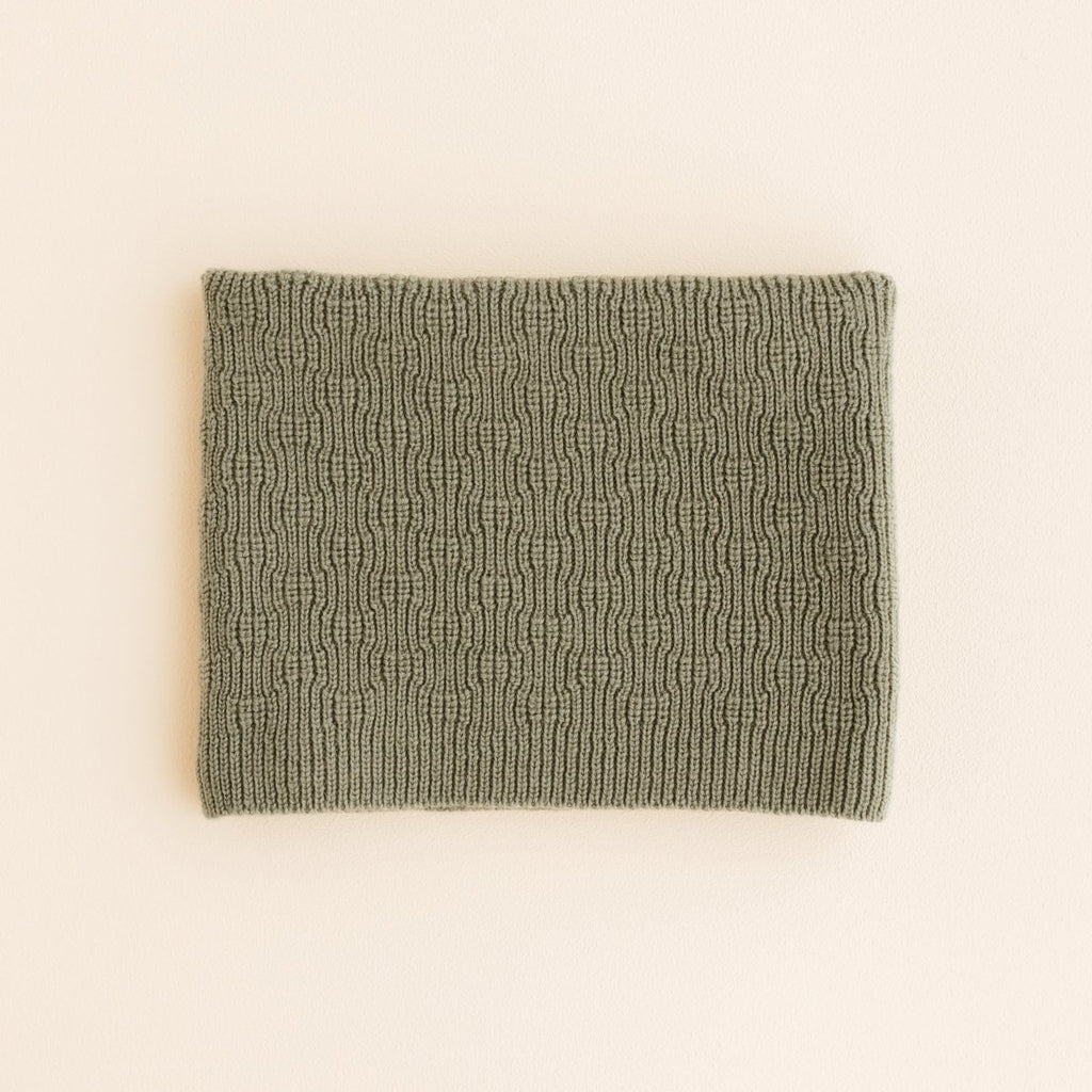 Hvid Rundhalsschal Tube Gigi 100% Merinowolle - Little Baby Pocket