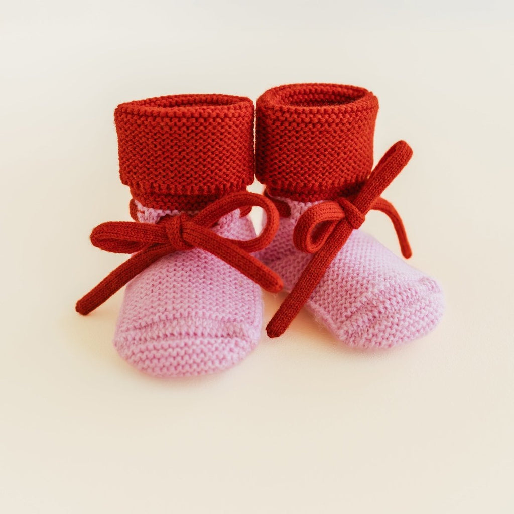 Hvid Strick Babyschuhe für Babys - Little Baby Pocket
