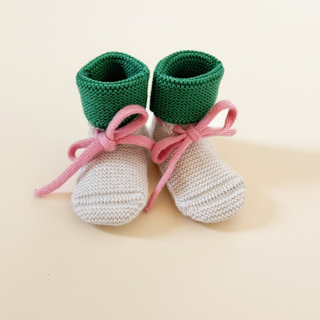 Hvid Strick Babyschuhe für Babys - Little Baby Pocket