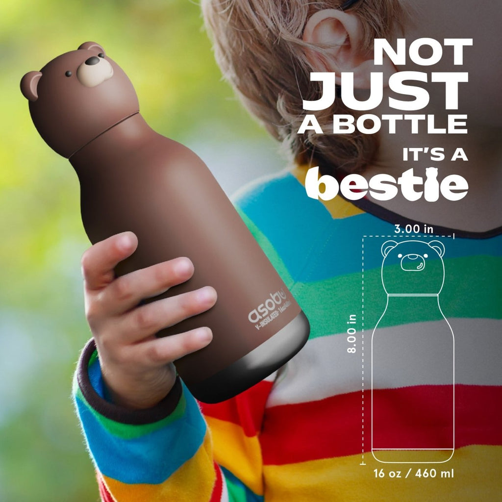 Isolierflasche Bestie Brauner Bär - Little Baby Pocket
