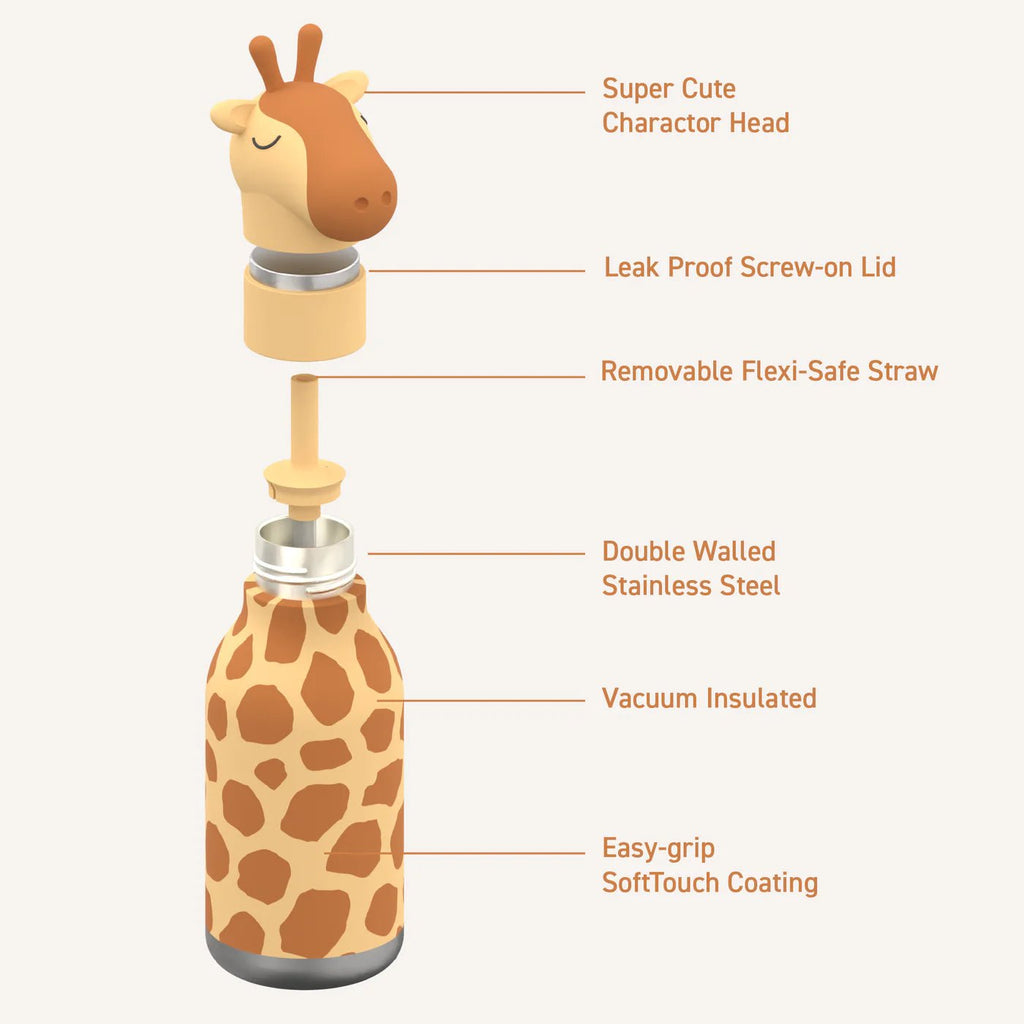 Asobu - Isolierflasche Bestie Giraffe