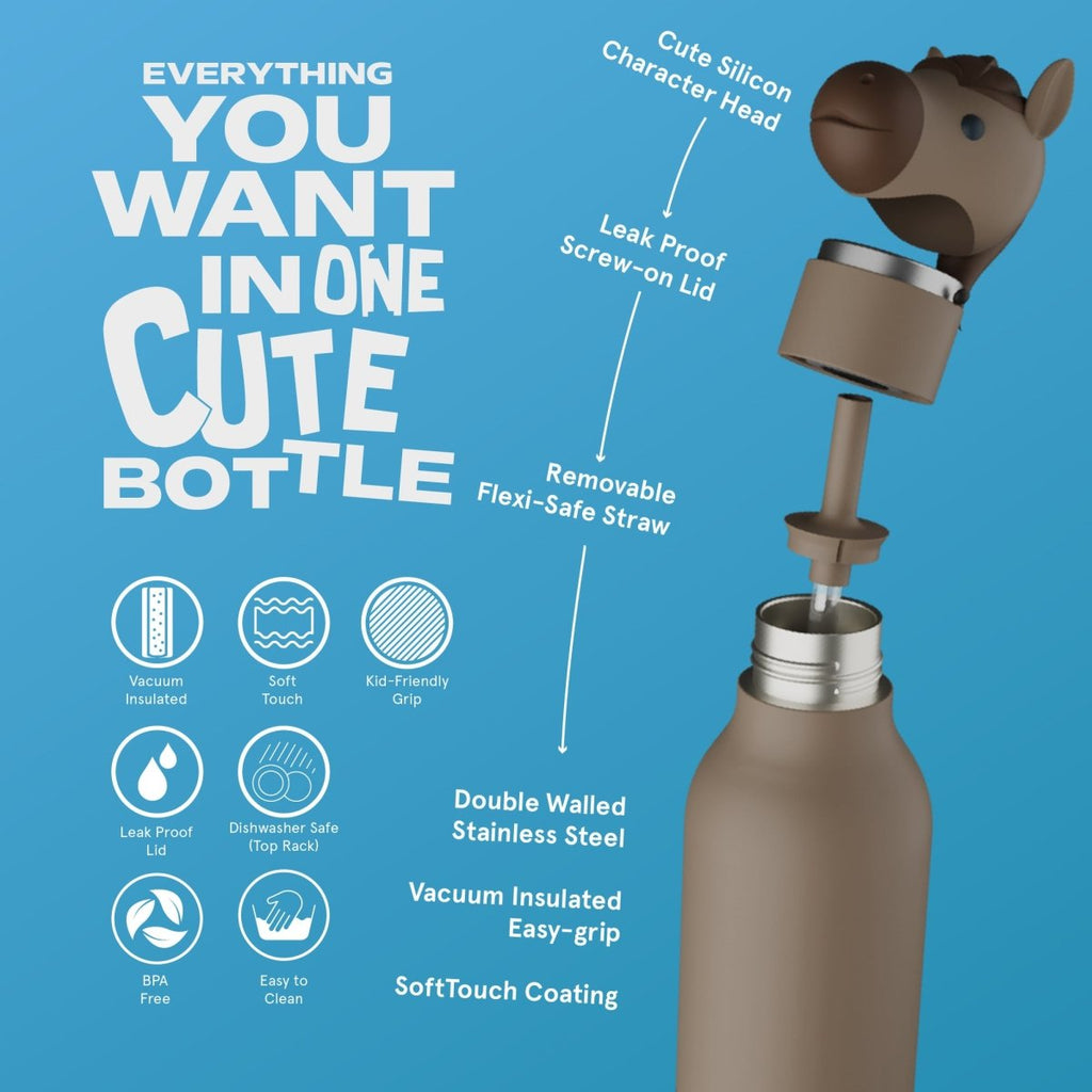 Isolierflasche Bestie Pferd - Little Baby Pocket