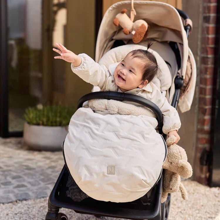 Jollein Fußsack Buggy – Warm & Wetterfest, Embossed Design - Little Baby Pocket