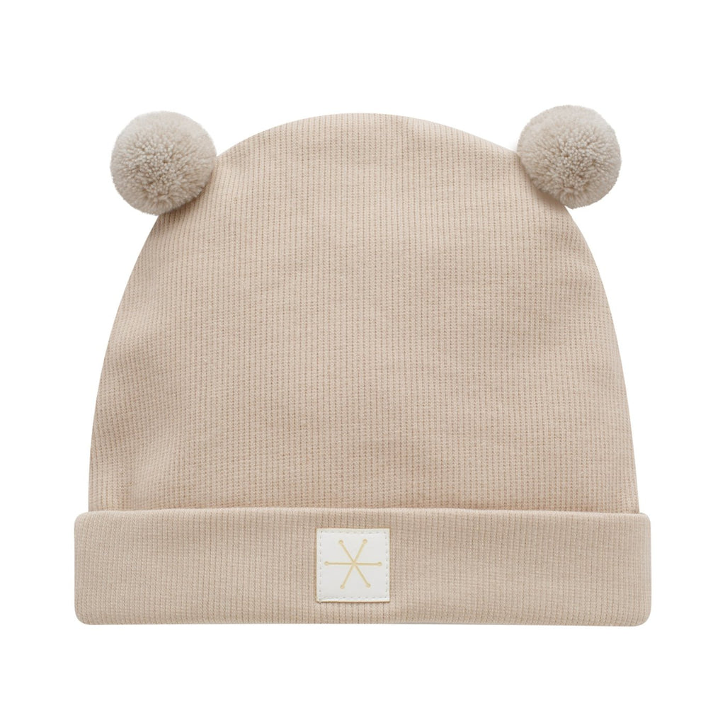 Kinder Beanie mit Doppel-Bommel – Kuschelig, Stylisch - Little Baby Pocket
