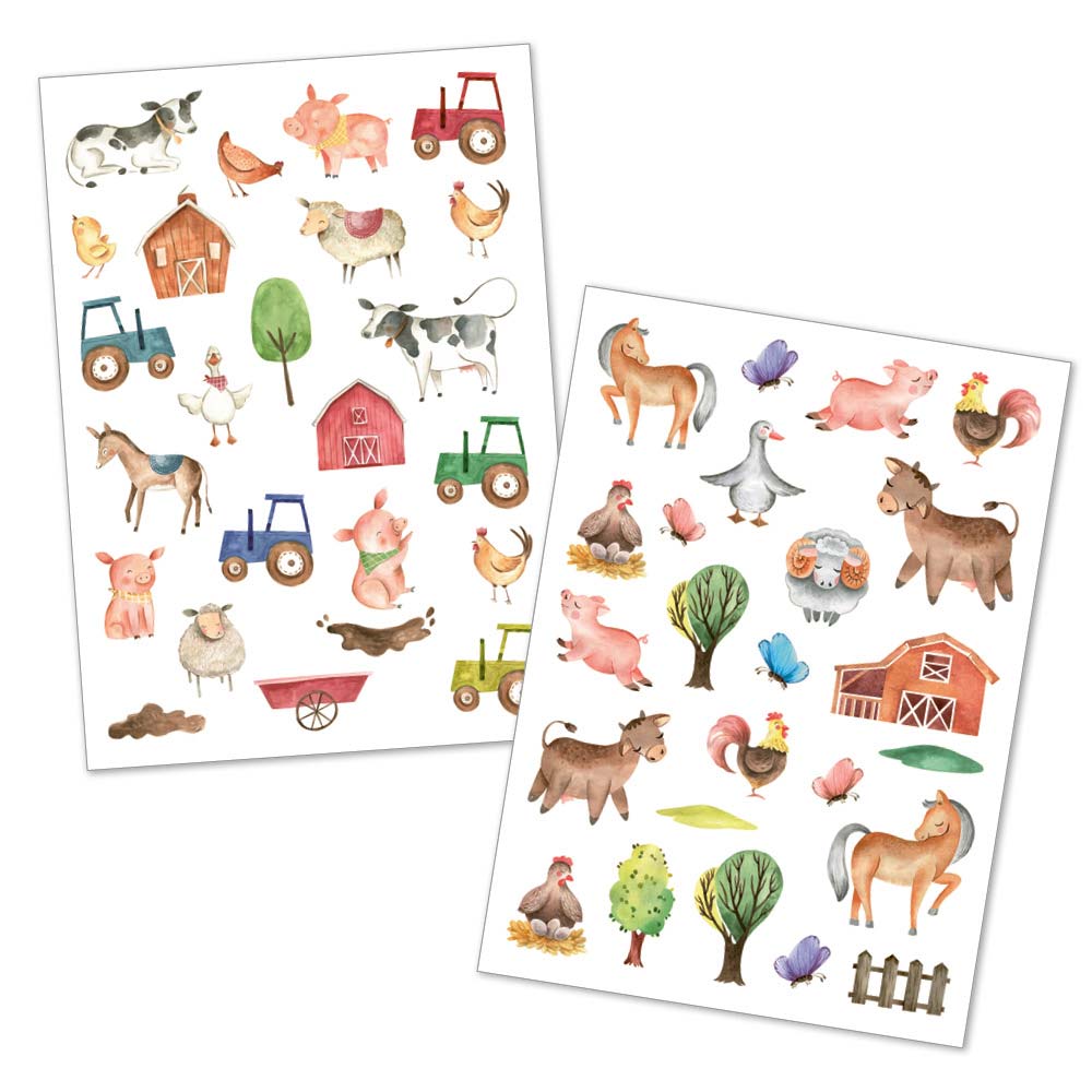 Happy Tatts - Kinder - Tattoos "Muh & Mäh" (48 Stk.)