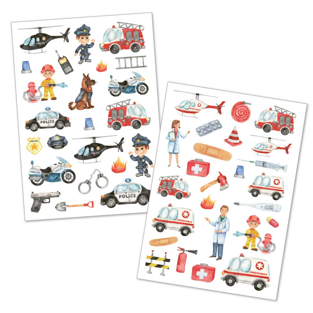 Happy Tatts - Kinder - Tattoos "Tatü - Tata" (48 Stk.)