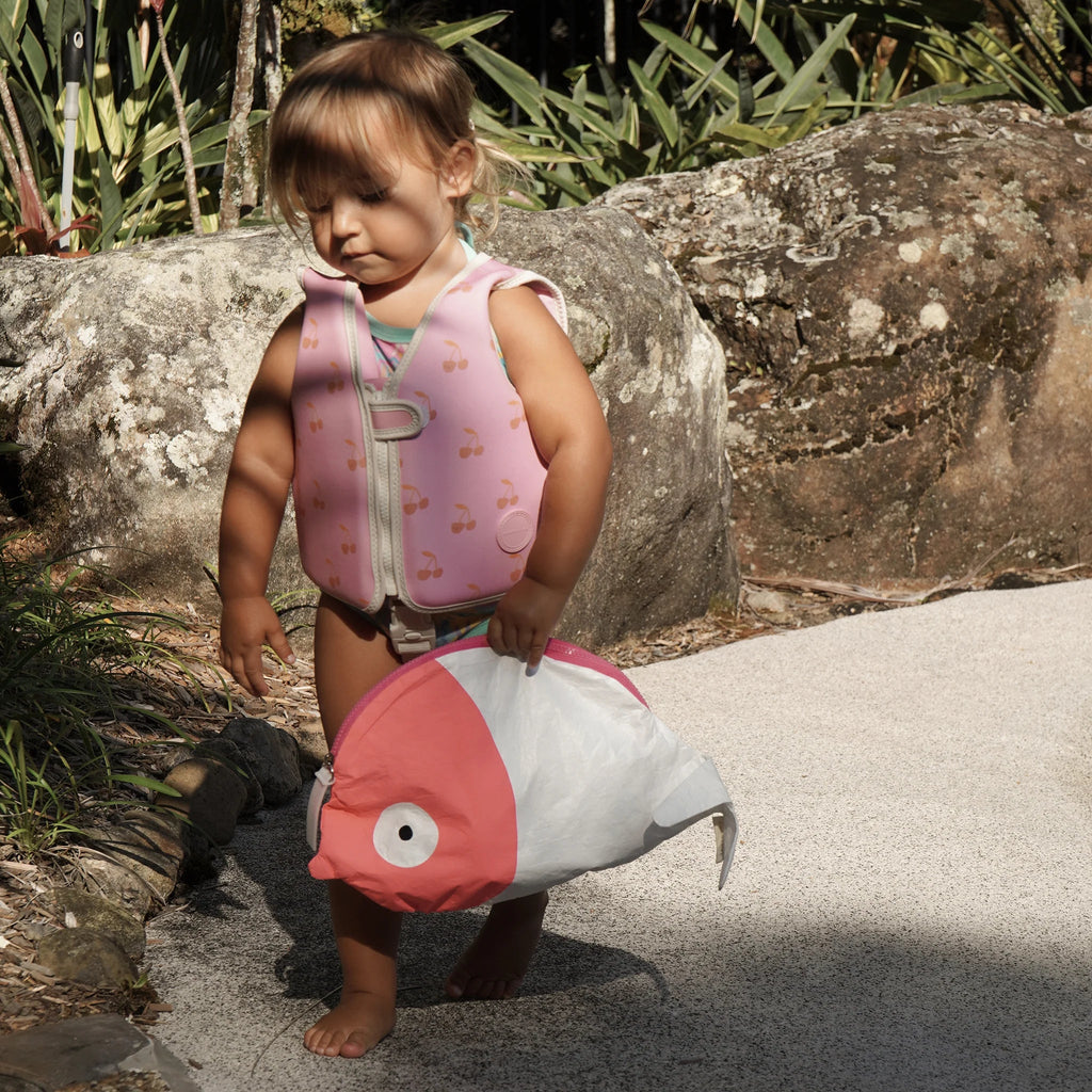 Sunnylife - Kinder Wet Bag Melody the Mermaid Neon Pink