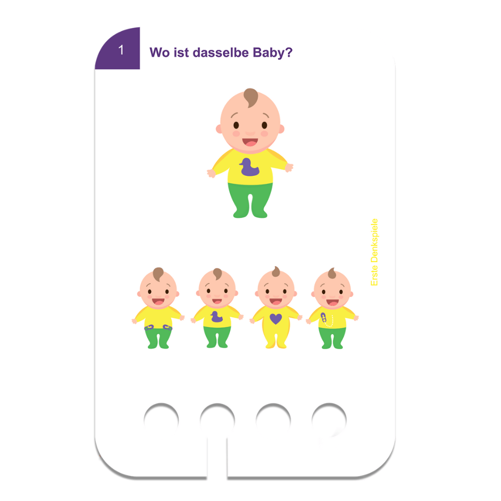 Kölner Lernspielverlag - Erste Denkspiele 3+ - Little Baby Pocket