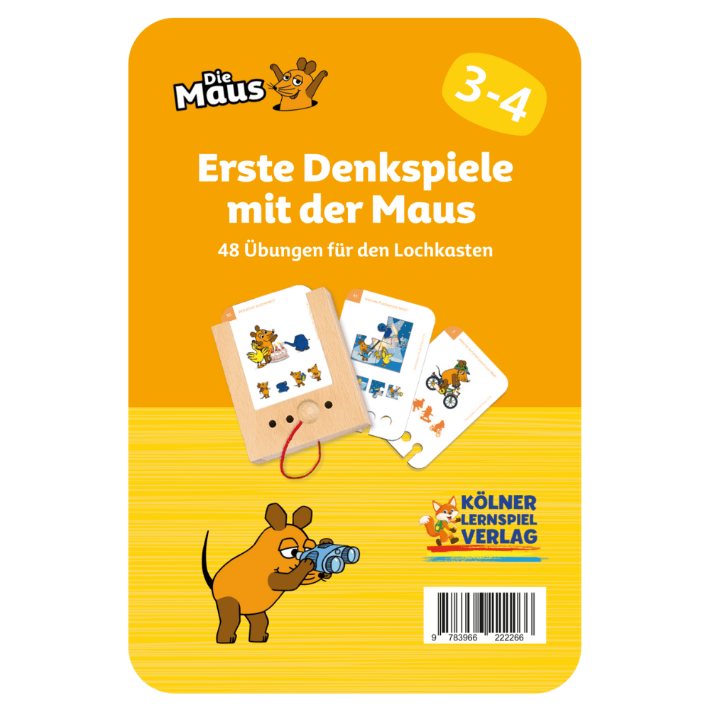 Kölner Lernspielverlag - Erste Denkspiele mit der Maus 3 - 4+ - Little Baby Pocket