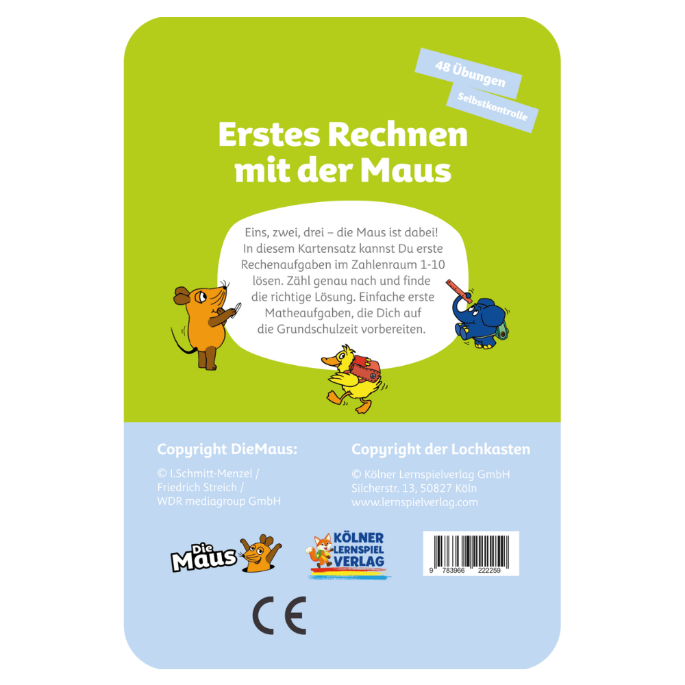 Kölner Lernspielverlag - Erstes Rechnen mit der Maus 5 - 6+ - Little Baby Pocket