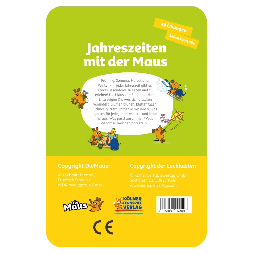 Kölner Lernspielverlag- Jahreszeiten mit der Maus 5-6+ - Little Baby Pocket