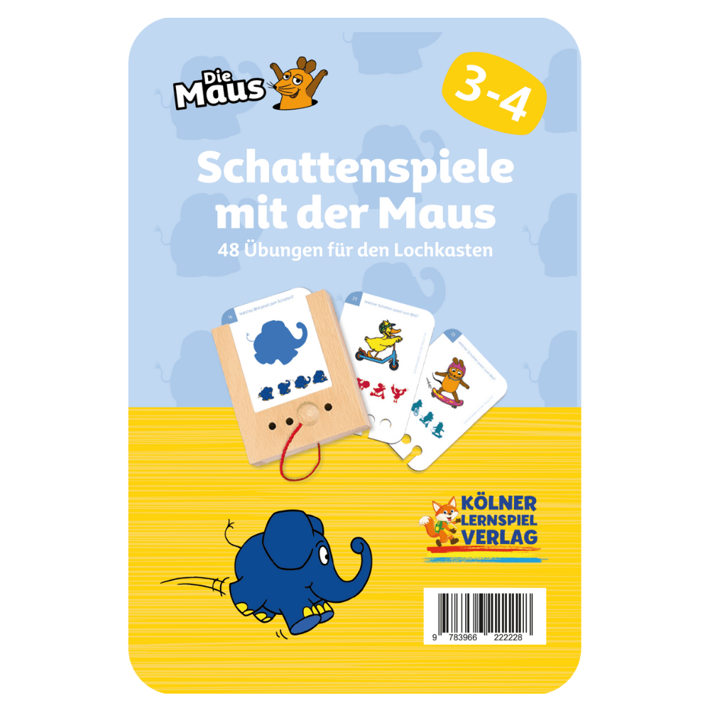 Kölner Lernspielverlag - Schattenspiele mit der Maus 3 - 4+ - Little Baby Pocket